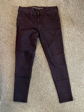 American Eagle Outfitters Women's Dark Plum Jeggings